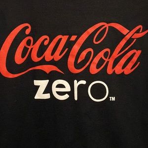 Unisex Coca Cola Zero Medium Black T-Shirt